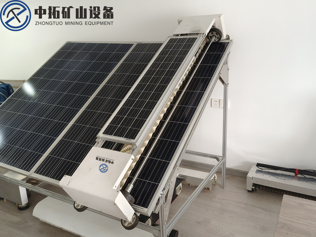 Stationary Solar Panel Cleaning Machine Automatic / Manual Remote Control Photovoltaic Cleaning Machine