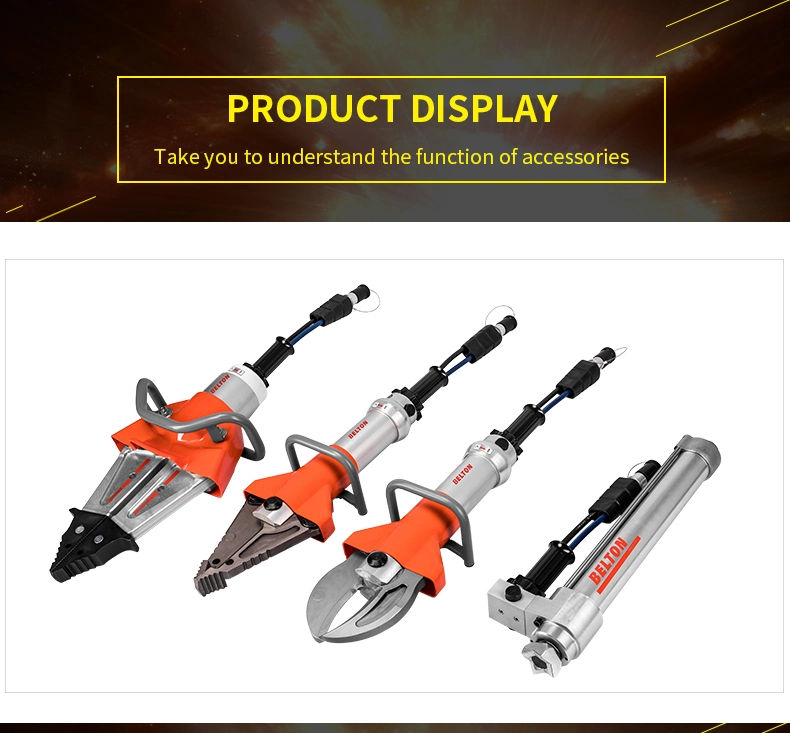 72MPa Hydraulic Cutter Spreader Narzędzia ratownicze awaryjne Czerwone narzędzie hydrauliczne 7
